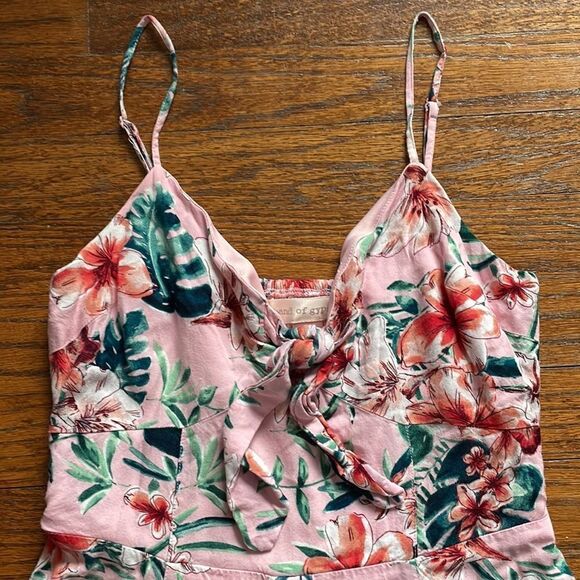 Band of Gypsies Pink Tropical Floral Dress - Picture 3 of 8